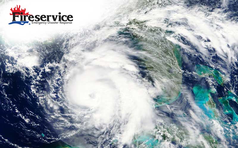 Hurricane aerial graphic